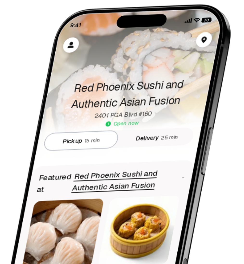 Red Phoenix Sushi and Authentic Asian Fusion app preview