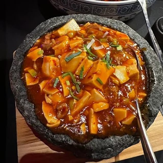 Mapo Tofu with Beef.