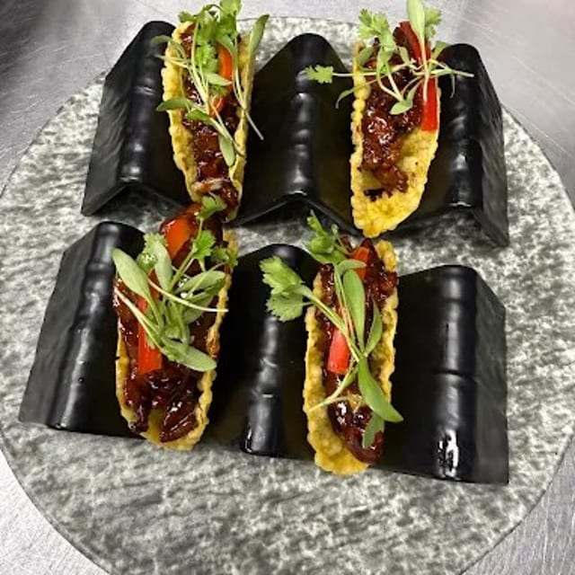 Phoenix Beef Wonton Tacos.
